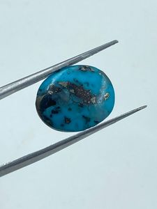 Pierres précieuses en turquoise de qualité supérieure naturelle, couleur bleu ciel, 12,20x15 mm, 6,70 carats, provenant d'un exportateur indien pour la fabrication de bijoux - Product Image 2