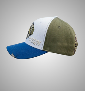 OEM Wholesale Summer Sport Baseball Cap Color Blocking White Olive Blue Fitted 6-Panel Hat Unisex Casual Spring Summer - Product Image 4