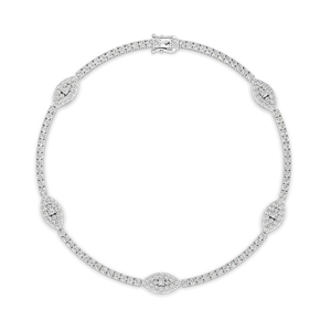 Lab Created Diamond <b>Bracelet</b> <b>Bangle</b> Round Cut <b>Bracelets</b> Fine Jewelry with IGI Certified & VVS Clarity for Women's for Sale - Product Image 2