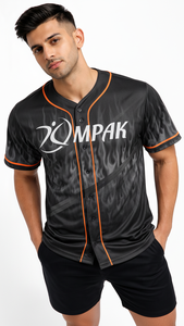 Maillot de baseball classique respirant à manches courtes grande taille avec impression par transfert thermique pour équipes sportives et usage quotidien - Product Image 2