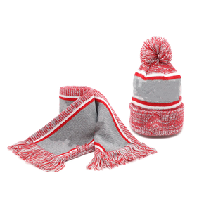 Conjunto de Bufanda Larga y Gorro Jacquard Gris Delta Sigma Theta, 100% Acrílico, Ropa de Invierno Griega, Regalo de Alta Calidad para la Hermandad DST, Escuela - Product Image 5