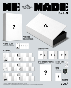 ไอเดิล - [ WE MADE ] มินิอัลบั้มชุดที่ 9 (เวอร์ชั่น A) อัลบั้มซีดีเคป๊อปขายดีที่สุดในเกาหลีสำหรับทุกวัย - Product Image 5