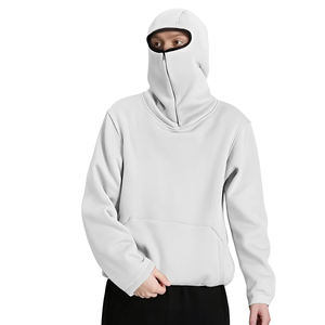 Sudadera con capucha y cremallera de diseño personalizado, 650 g/m², estilo urbano, estampada, de algodón liso, con cremallera, bordado ninja - Product Image 1
