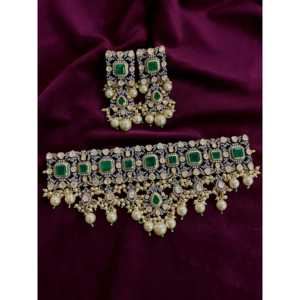 Conjunto de Gargantilla plata 92,5 moissanita - Product Image 3