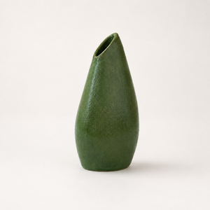 Handmade Shining Glaze Green <b>Bud</b> Shaped Ceramic Flower <b>Vase</b> Modern Minimalist Porcelain Vessel Wedding Tabletop <b>Vase</b> - Product Image 2