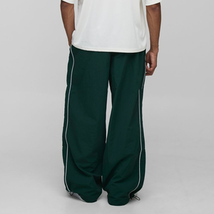 Pantalones Jogger de Hombre con Cordón, 100% Poliéster Antiarrugas, con Logotipo Personalizado Bordado, Lavado Personalizado, Pierna Ancha Holgada, Estilo Hip Hop - Product Image 3