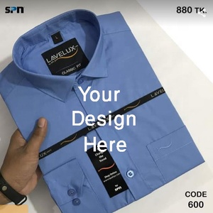 Camisa de negocios formal de manga larga para hombre de alta calidad Color sólido para la temporada de otoño Directo de fábrica - Product Image 6