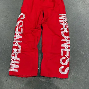 Ensemble sweat à capuche et pantalon ample brodé de strass, style streetwear, personnalisable avec nom de marque, service OEM, séchage rapide - Product Image 3