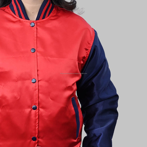 แจ็กเก็ตผ้าซาตินปักกระดุมตกแต่งด้วยกระดุมทำจากผ้าซาตินสำหรับใส่ในฤดูหนาวงานตามสั่ง - Product Image 4