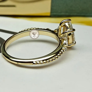 Anillo de Compromiso con Diamante Cultivado en Laboratorio con Corte de Pera, Certificado por IGI, para Mujer, Oro de 14K, Joyería Nupcial, Regalo - Product Image 3