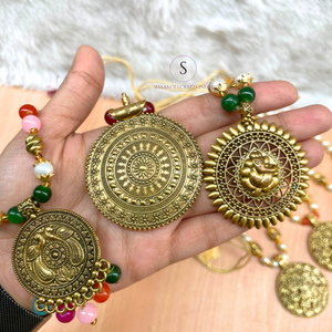 Nuevo Conjunto de Collar Largo de Diseño con Pendientes Colgantes Multicolor para Fiestas, Bodas y Festivales - Product Image 1