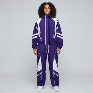 Women Oversized Windbreaker Tracksuit / Windbreaker With Zipper <b>Jacket</b> Baggy Pants Rain Two Piece - Waterproof Tracksuit <b>Ladies</b> - Product Image 4
