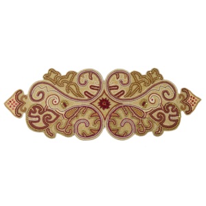 Tableware Shaped Design <b>Placemats</b> With <b>Beads</b> Design Pads for Home Decor Tableware Dinning Table Party and Wedding Design Pads - Product Image 2