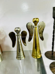 Portavelas de Pilar hecho a mano de oro cepillado de hierro dorado contemporáneo MDI, tamaños personalizables para decoración del hogar, dibujo vivo - Product Image 5