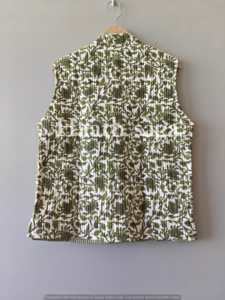 Veste en coton matelassée à imprimé artisanal - Product Image 2