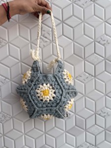 Bolsas de paja de playa de verano de ganchillo, bohemio bolso de mano hecho a mano, nuevo diseñador, bolso de hombro para mujer, bolso cuadrado de hierba marina - Product Image 5