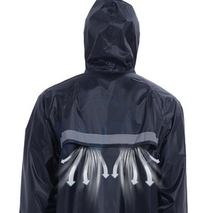 WASI SPORTS Outdoor Waterproof <b>Trench</b> <b>Coat</b> Eco-Friendly Breathable Quick Dry Lightweight Jacket <b>Hood</b> Wind Resistant Comfortable - Product Image 3