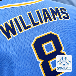 Maillot de baseball pour clubs et équipes, coupe ajustée, séchage rapide, respirant, 100 % polyester, personnalisable par sublimation, nom du joueur brodé - Product Image 4