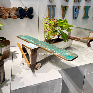 Macetas de Madera Artesanales, Ecológicas, para Jardín, Decoración del Hogar, Macetas para Plantas, Madera de Barco Reciclada Original - Product Image 5