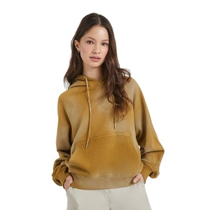 Nuevo Diseño, Sudadera con Capucha para Mujer, Estilo Acid Wash, Invierno, Superventas, Nueva Llegada, Bolsillos con Cordón, Estilo Urbano Ecológico - Product Image 5