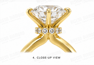 Stunning Floral <b>Cluster</b> Diamond Ring In White Gold Intricate Blooming Flower Design Premium Marquise Pattern Luxury Gift - Product Image 5