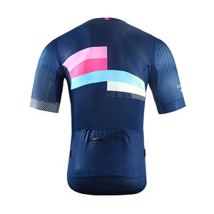 Manga de poliéster tejida sublimada personalizada 2025 con logo en blanco para camiseta de ciclismo de hombre, servicio OEM personalizado - Product Image 3