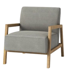 Un canapé individuel en teck et mousse souple pour se détendre au bord d'une piscine calme, dans un style simple, moderne et durable. - Product Image 2