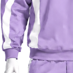 Sudadera Lila para Hombre, Cuello Redondo, Manga Larga, Diseño en Contraste, Estilo Deportivo, Informal, para Gimnasio, Entrenamiento, Ejercicio, Ropa Deportiva Personalizada - Product Image 6