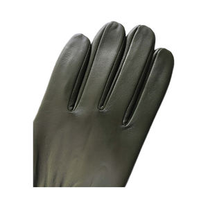 Sheepskin <b>Touch</b> <b>Screen</b> <b>Gloves</b> Wrist Length Breathable Thermal Olive Green Unlined Winter Cycling Daily Use - Product Image 2