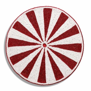 Napperon rond fait main en verre perlé, motif floral papillon moderne, idéal pour mariage, fête, décoration intérieure - Vente chaude - Product Image 6