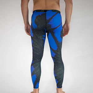 Wholesale Men's Sport Seamless Compression Fitness Tights <b>Leggings</b> Custom Design Elastic Waist Anti-Bacterial Breathable - Product Image 2