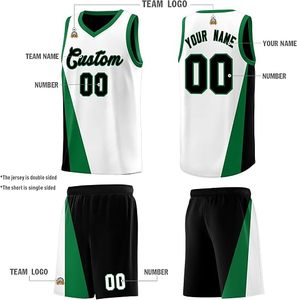 Maillot de basket-ball personnalisé pour hommes, femmes et adultes, imprimé par sublimation, écologique, respirant, 100% polyester, votre propre design - Product Image 2
