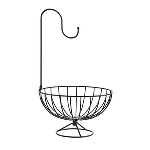 Hot Selling Modern Metal Wire Hanging Storage Basket Bowl Shape Multi-Purpose Neatening Organizer - Product Image 1