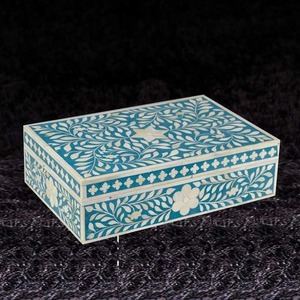 Attractive Bone Inlay Box Handmade Pattern <b>Storage</b> Case For Bedroom Office <b>Dressing</b> <b>Table</b> And Accessories - Product Image 6