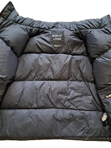 Chaqueta acolchada negra de alta calidad personalizada para mantener el calor, chaqueta acolchada de invierno para hombres adultos - Product Image 4