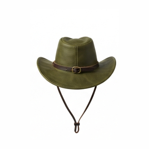 Chapeau de cowboy en cuir véritable de vachette, nouvelle mode, design personnalisé, couleur sur mesure, haute qualité, best-seller 2026 - Product Image 1