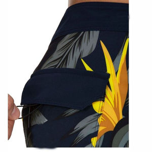 Shorts de bain respirants pour hommes style urbain, couleur unie, avec poches arrière, prix de gros - Product Image 5