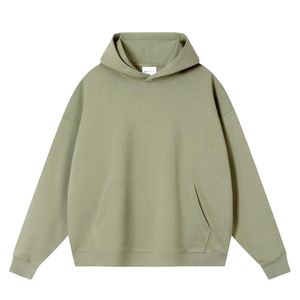 PIHA SPORTS Men's Winter Casual Double Terry Fleece Hoodie Solid Color Warm Windproof Breathable Quick Dry Stylish Zip Pullover - Product Image 5