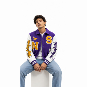 Chaquetas Universitarias Varsity al por Mayor, Chaquetas Varsity Personalizadas con Logotipo, Chaquetas de Béisbol Casuales de Manga Larga para Hombre - Product Image 4