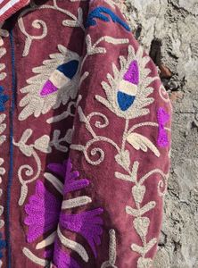 Chaqueta de Terciopelo con Bordado Suzani de Alta Calidad, Nuevo Diseño 2026, Estilo Boho Hippie Indio, Unisex, para Mujer - Product Image 3