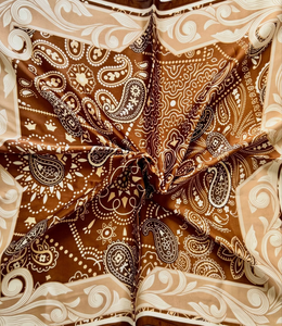 Custom Logo Satin Printed <b>Scarf</b> Fabric Wholesale for European Israel Island Private Label Branding Marketing Gifts OEM ODM - Product Image 2