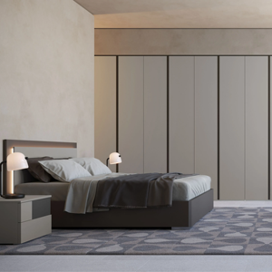 ตู้เสื้อผ้าไม้แบบโมเดิร์นสั่งทำพิเศษของโครงการ JY พร้อมบานเลื่อน ตู้เสื้อผ้าแบบวอล์คอิน RTA ชุดเฟอร์นิเจอร์เก็บของขนาดใหญ่ทำจาก MDF - Product Image 1