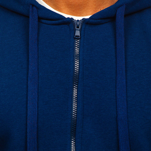 OEM 2024 Custom Print Logo Front Men's XS Size Winter <b>Lined</b> Solid Pattern Hooded Pullover <b>Jacket</b> 100% Cotton <b>Fleece</b> Breathable - Product Image 6