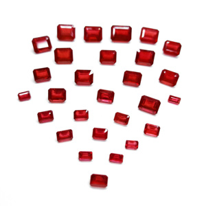 Rubis naturels de Bangkok, octogones calibrés 4x6mm, pierres précieuses de rubis naturelles facettées pour la fabrication de bijoux, prêtes à l'emploi - Product Image 4