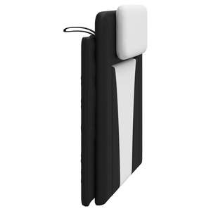 Cojín de Cabecera de Piel Sintética Blanca y Negra de 39.4 Pulgadas de Ancho para Lectura y Descanso en la Cama - Product Image 6