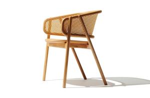 Silla de Comedor Nórdica Contemporánea de Madera de Fresno con Respaldo de Mimbre, Sillón de Madera Resistente para Muebles del Hogar y Hostelería al por Mayor - Product Image 6