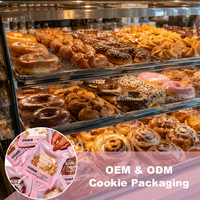 Petits Sacs à Biscuits Scellés à Chaud en Plastique Pelliculé Transparents, Emballage Alimentaire Personnalisé avec Logo Imprimé pour Boulangerie et Pain