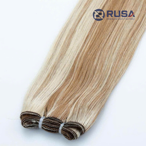 RUSA Extensions de cheveux humains vierges à clipser, tissage machine, vietnamiennes, pointes pleines, double trame, 10-34 pouces, compatibles permanente, toutes longueurs - Product Image 2