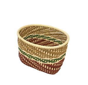 Cesta de Bambú Natural Hecha a Mano con Asas Resistentes, Organizador de Almacenamiento Tejido Ecológico para Frutas, Decoración del Hogar, Venta al por Mayor - Product Image 3