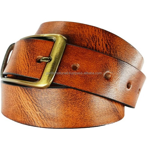 Cinturón con hebilla para hombre con logotipo personalizado, cinturón informal de cuero auténtico para hombre y mujer, precio de fábrica al por mayor, todos los tamaños disponibles - Product Image 4